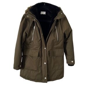 Zara Kids Parka Polyfill Quilted Lining Hooded Winter Jacket